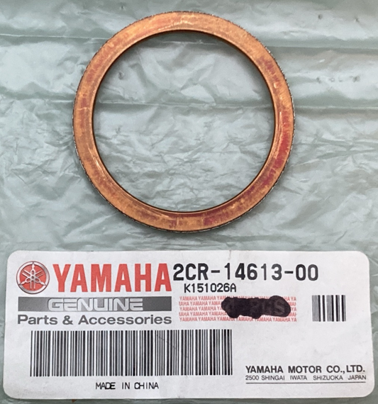 QTY 2 NEW GENUINE YAMAHA 2CR-14613-00 Gasket, Exhaust Pipe