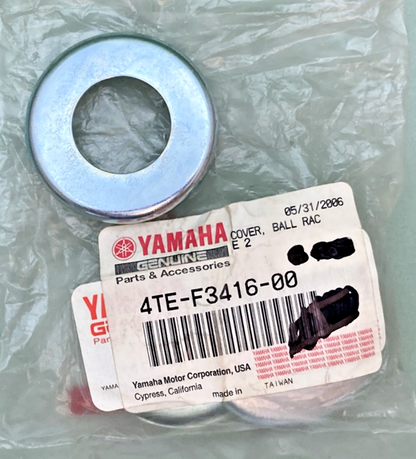 QTY 4 NEW GENUINE YAMAHA 4TE-F3416-00 Cover, Ball Race 2