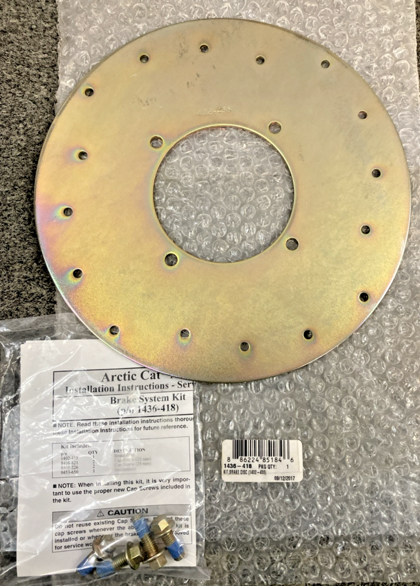 NEW GENUINE ARCTIC CAT 1436-418 KIT BRAKE DISC, REPLACES 1402-455