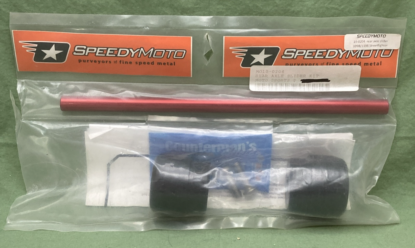 NEW GENUINE SPEEDYMOTO 10-0204 REAR AXLE SLIDER KIT DUCATI