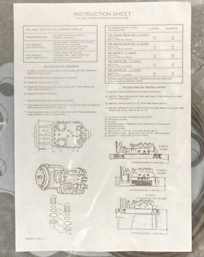 NEW GENUINE BALDWIN PT9415-MPG KIT Max Performance Glass Transmission Element