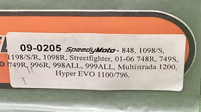 NEW GENUINE SPEEDYMOTO 09-0205 DUCATI FRAME SLIDER KIT