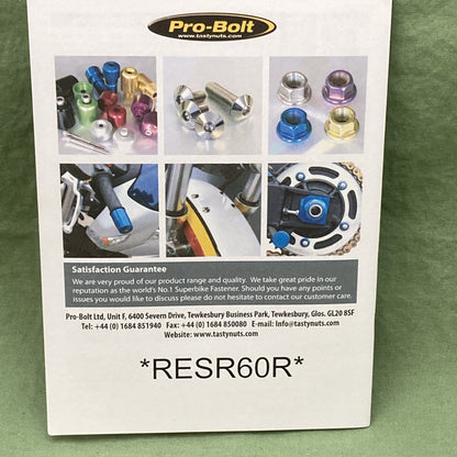 NEW GENUINE PRO BOLT RESR60R RED ROUND RESEVOIR COVER 53MM