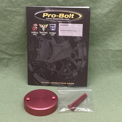 NEW GENUINE PRO BOLT RESR60R RED ROUND RESEVOIR COVER 53MM