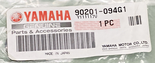 NEW GENUINE YAMAHA 90201-094G1 Washer, Plate (33N)