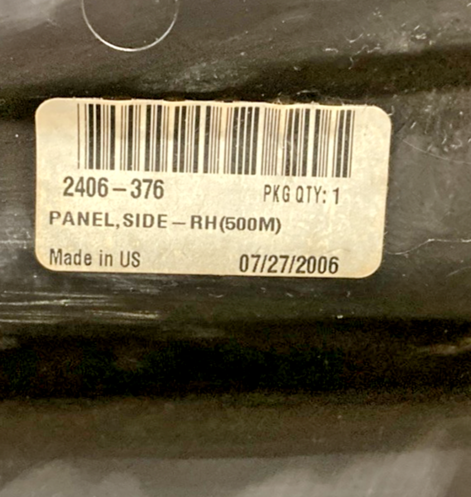 NEW GENUINE ARCTIC CAT 2406-376 SIDE PANEL-RH(500M)