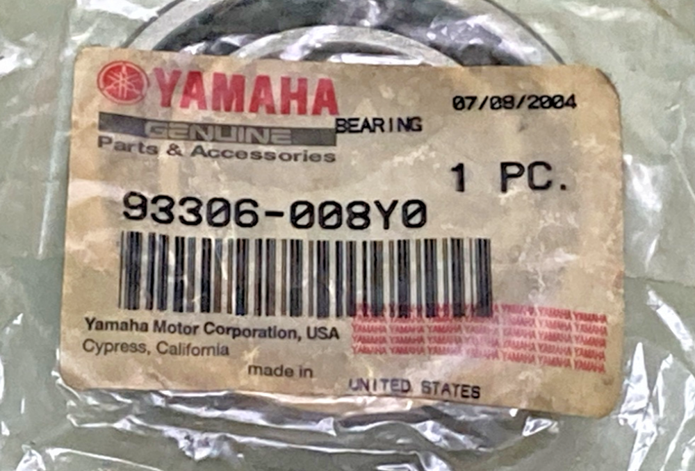 NEW GENUINE YAMAHA 93306-008Y0 Bearing