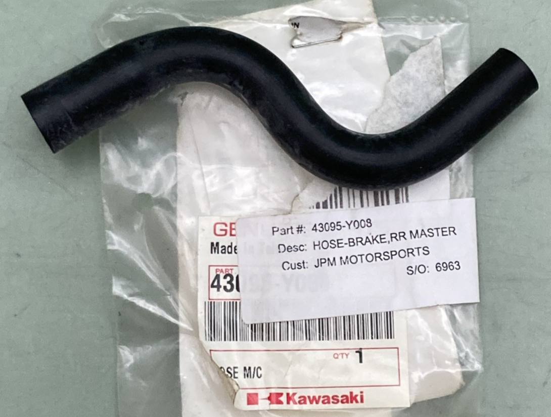 NEW GENUINE KAWASAKI 43095-Y008 HOSE BRAKE REAR MASTER