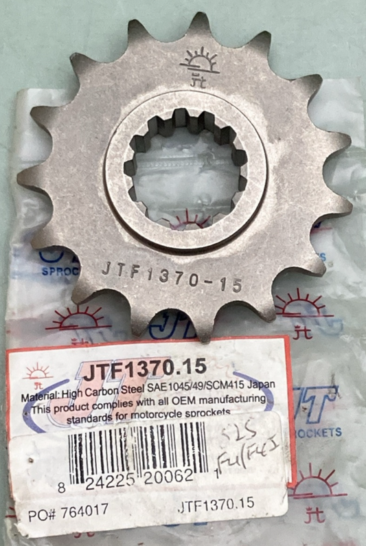 NEW GENUINE JT SPROCKETS JTF1370.15 SPROCKET FRONT 15T