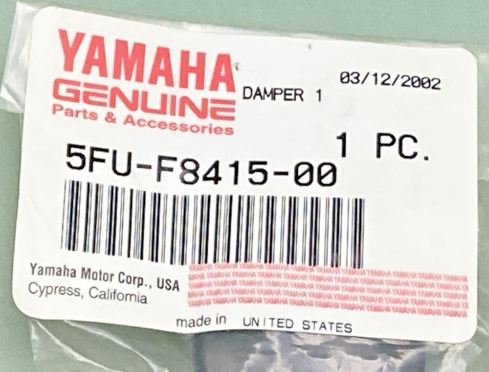 QTY 2 NEW GENUINE YAMAHA 5FU-F8415-00 Plug