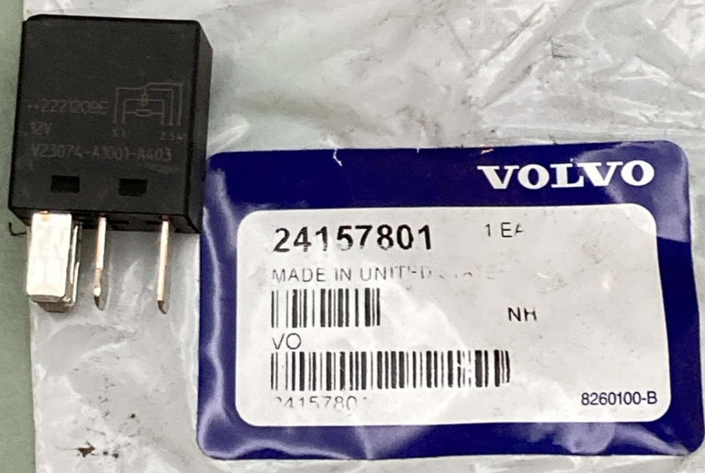 NEW GENUINE VOLVO 24157801 RELAY 12V