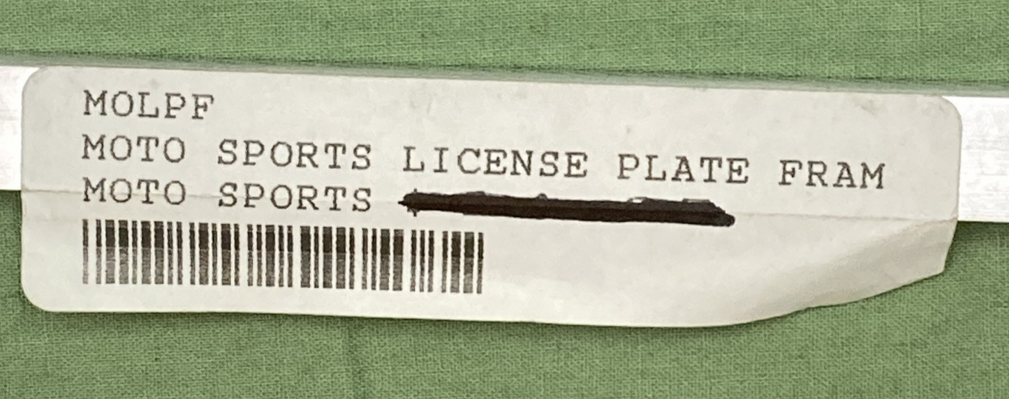 GENUINE MOTO SPORTS 1495 LICENSE PLATE FRAME DUCATI KTM 7.5X4.5 ALU