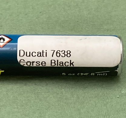 NEW GENUINE COLORRITE 7638 DUCATI COARSE BLACK TOUCH-UP PAINT PEN