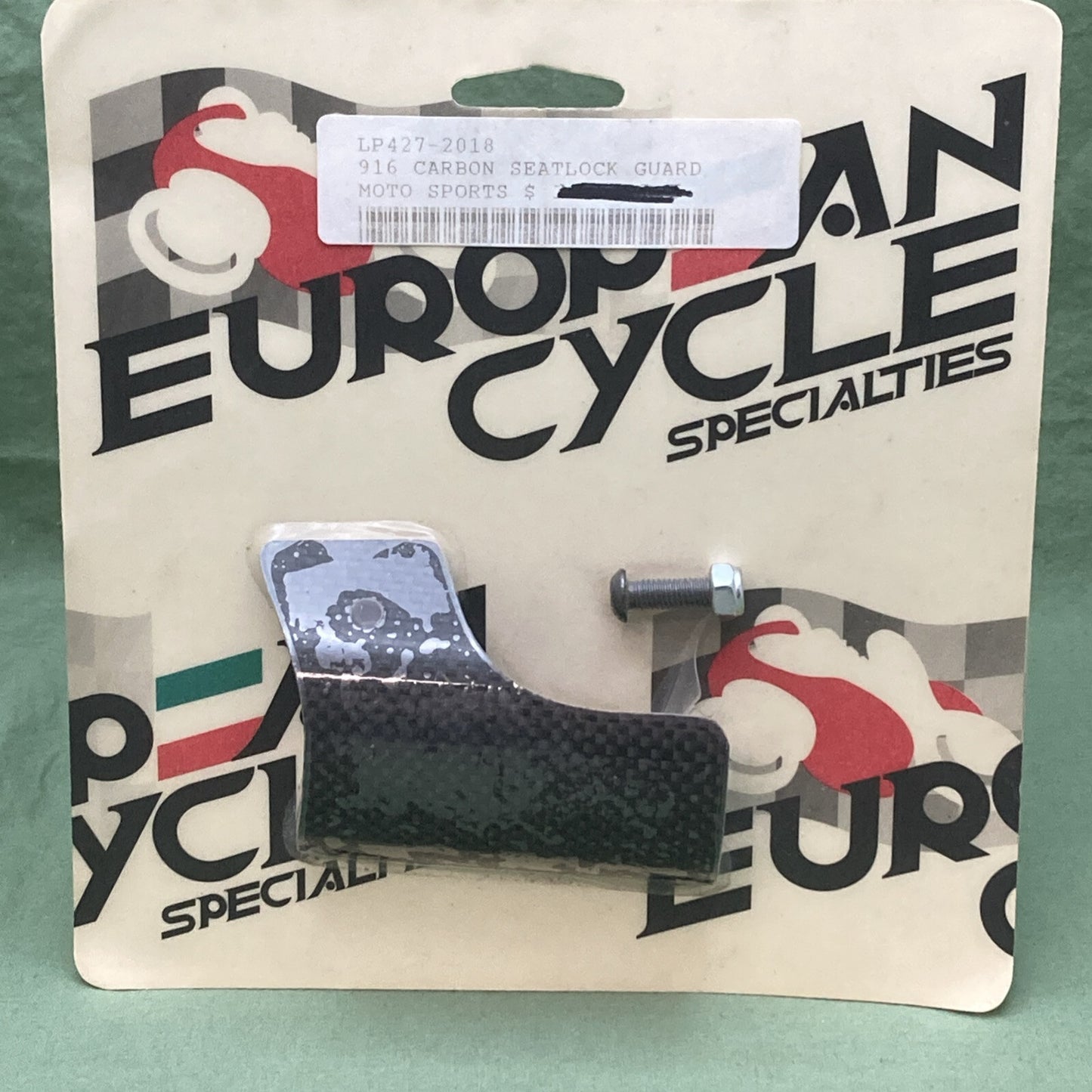 NEW GENUINE EUROPEAN CYCLE SPECIALTIES 427-2018 CARBON FIBER SEATLOCK GUARD 916