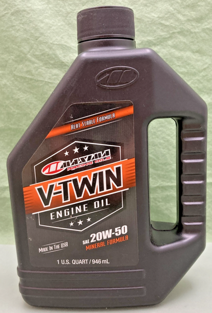 NEW GENUINE MAXIMA 30-06901 V-TWIN ENGINE OIL SAE 20W-50 MINERAL FORMULA, 1QT