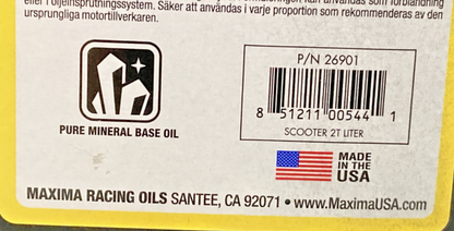 NEW GENUINE MAXIMA 26901 SCOOTER 2T HIGH PERFORMANCE ENGINE OIL,33.8 FL. OZ/ 1 L