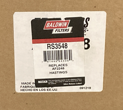 NEW GENUINE BALDWIN RS3548 Radial Seal Air Filter Element