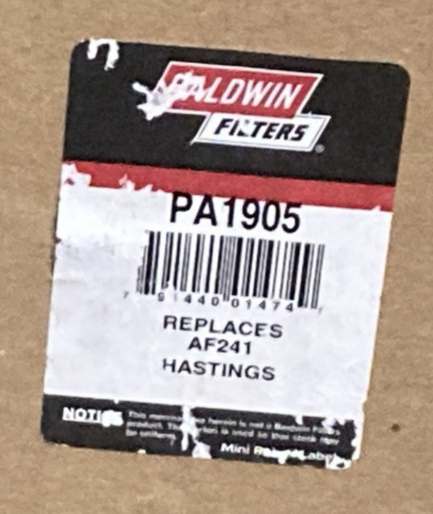 NEW GENUINE BALDWIN PA1905 Radial Seal Air Filter Element