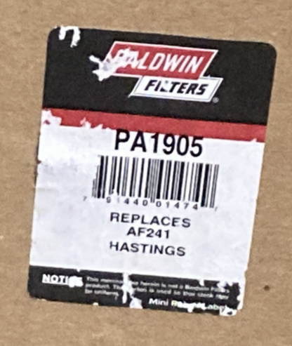NEW GENUINE BALDWIN PA1905 Radial Seal Air Filter Element
