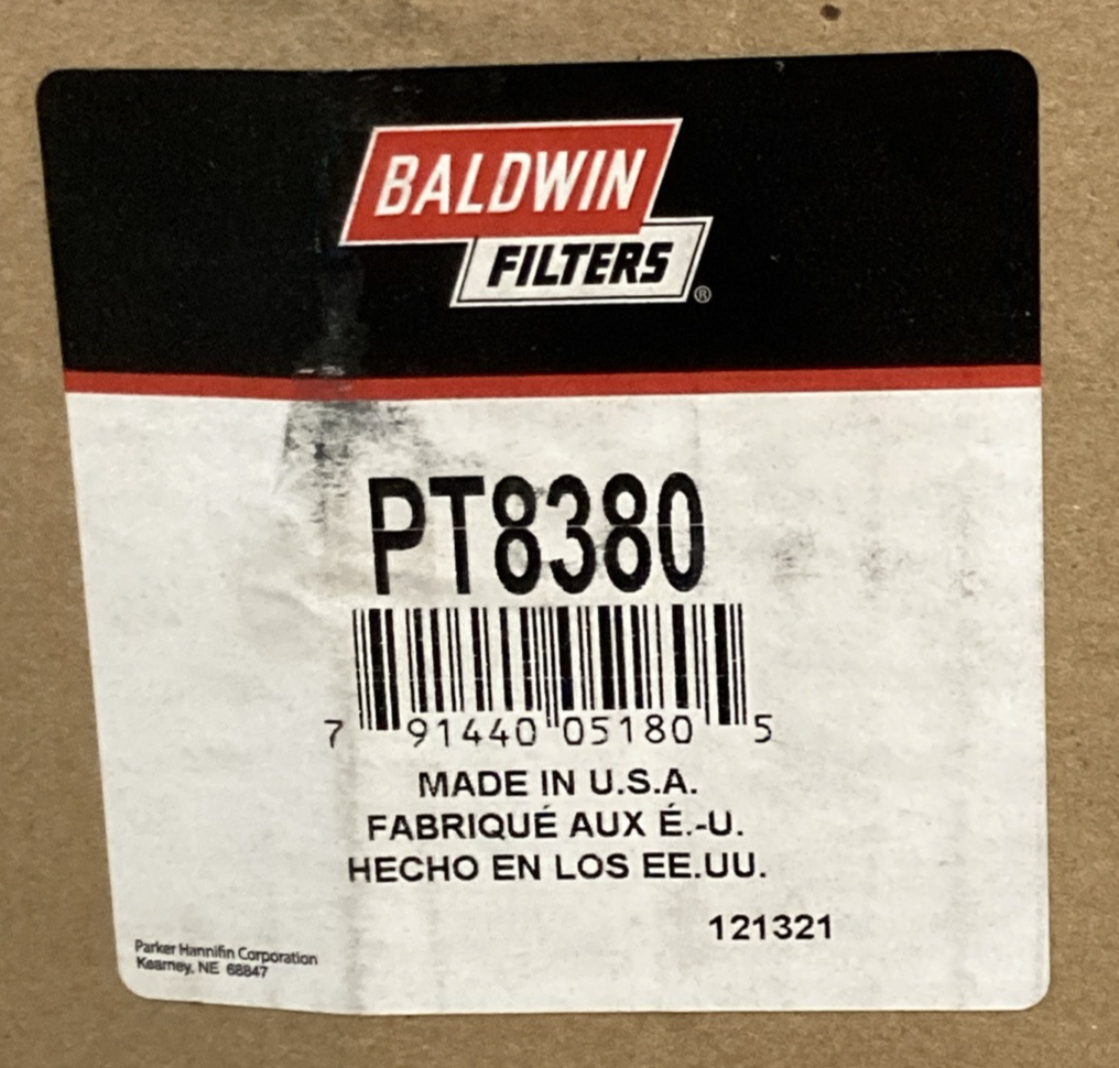 NEW GENUINE BALDWIN PT8380 Hydraulic Filter Element