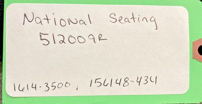 NEW REPLACES NATIONAL SEATING 51200900R CAPTAIN CUSHION FOAM & COVER, BLACK MORD