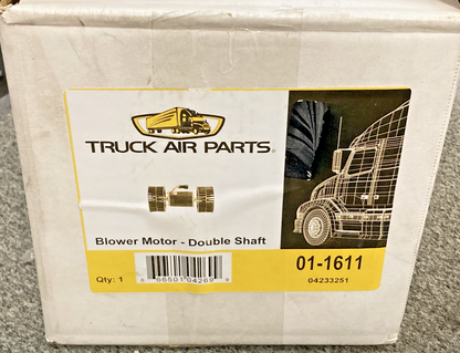 NEW GENUINE MEI 01-1611 BLOWER MOTOR DOUBLE SHAFT