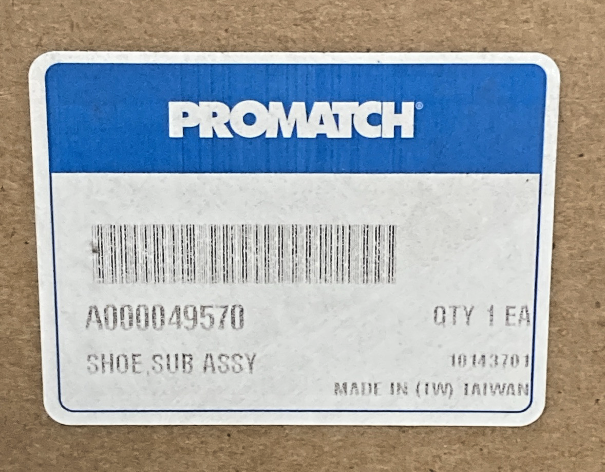 NEW GENUINE PROMATCH A000049570 BRAKE SHOE SET FOR CATERPILLAR