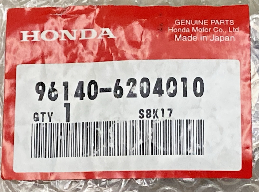 NEW GENUINE HONDA 96140-6204010 Bearing (6204U)