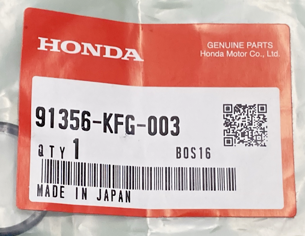 QTY 2 NEW GENUINE HONDA 91356-KFG-003 O-RING (23.3X2.4)