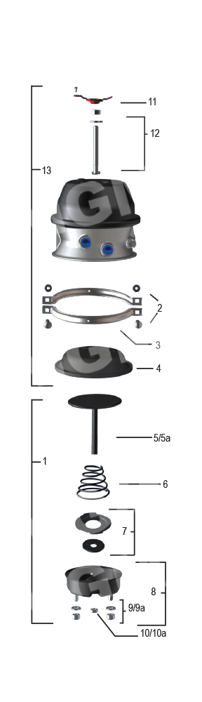 NEW GENUINE MGM 3430051 Air Brake Chamber MODEL TR3030