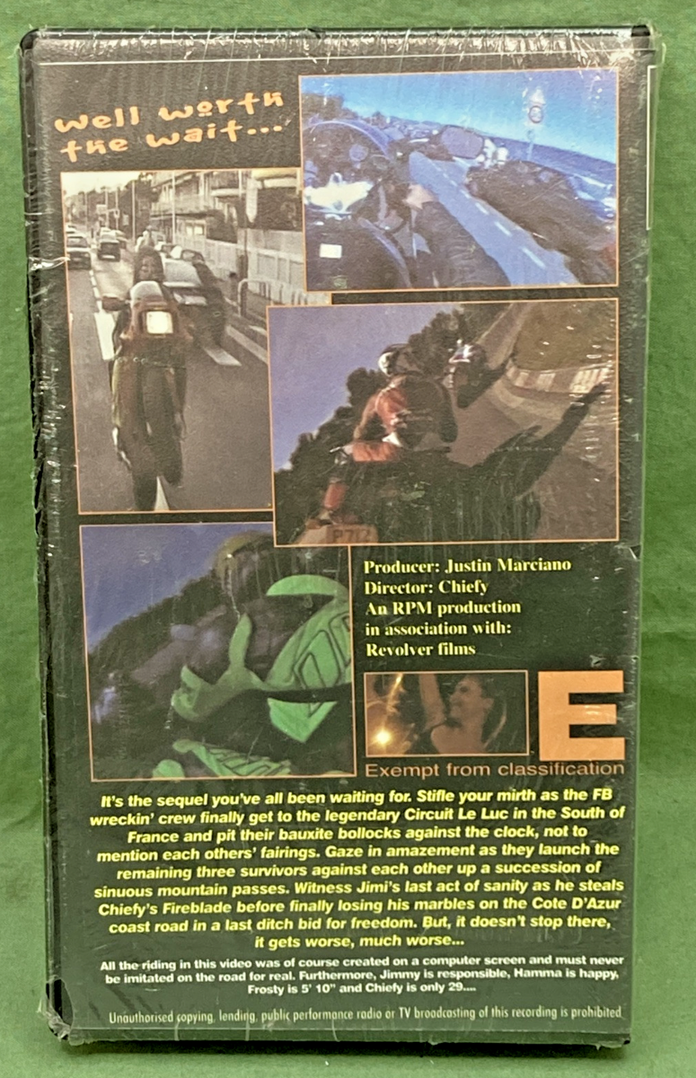 NEW GENUINE PULP FRICTION PART TWO VHS BY FAST BIKES