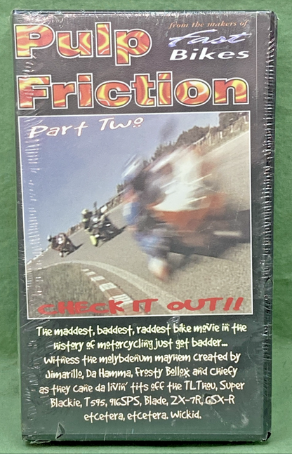 NEW GENUINE PULP FRICTION PART TWO VHS BY FAST BIKES