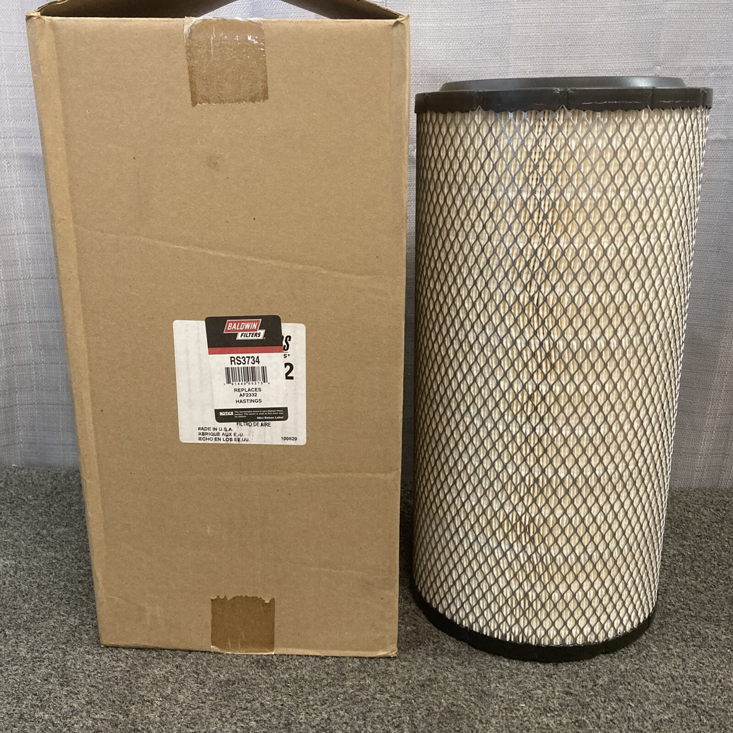 NEW GENUINE BALDWIN RS3734 Radial Seal Air Filter Elements