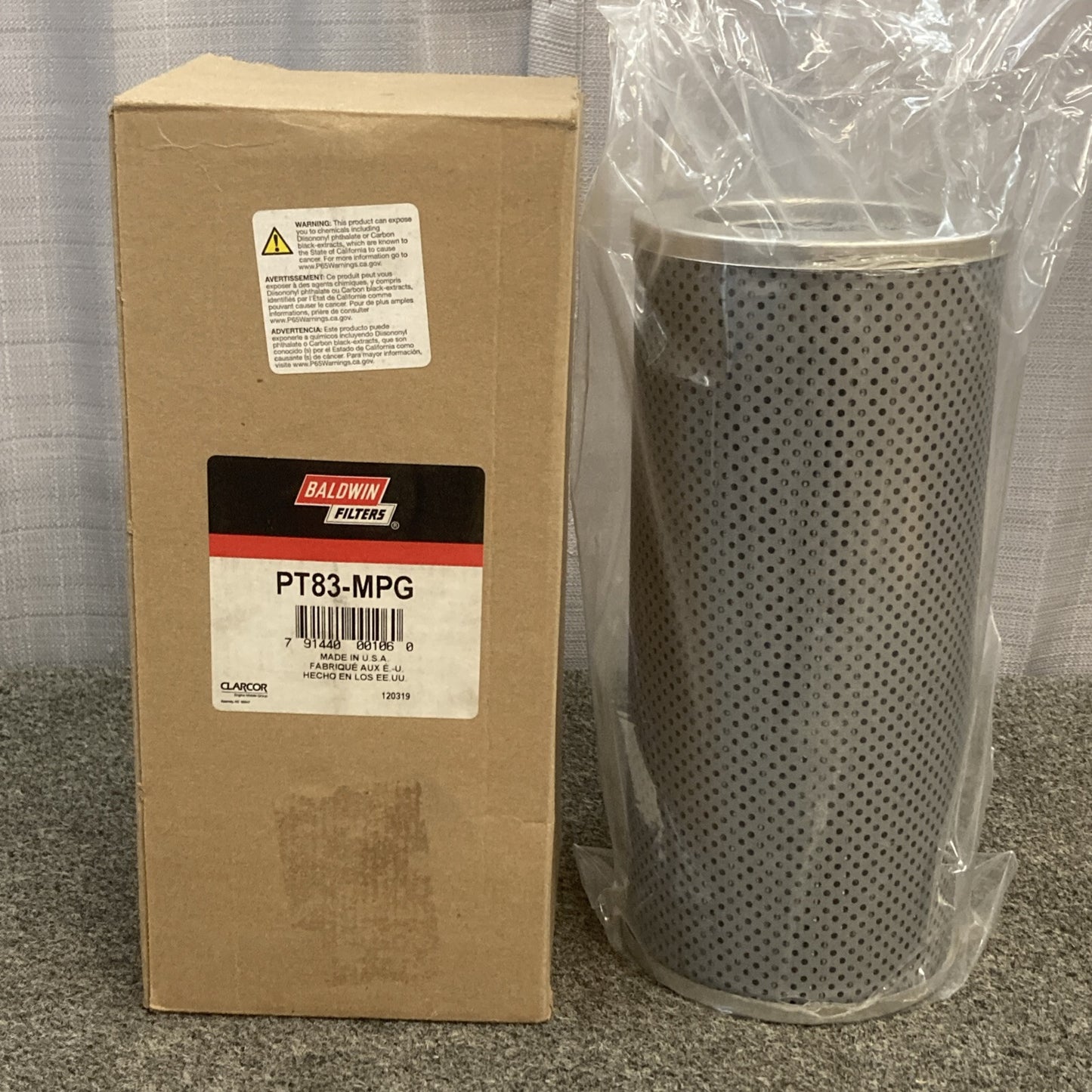 NEW GENUINE BALDWIN PT83-MPG Hydraulic Filter Elements