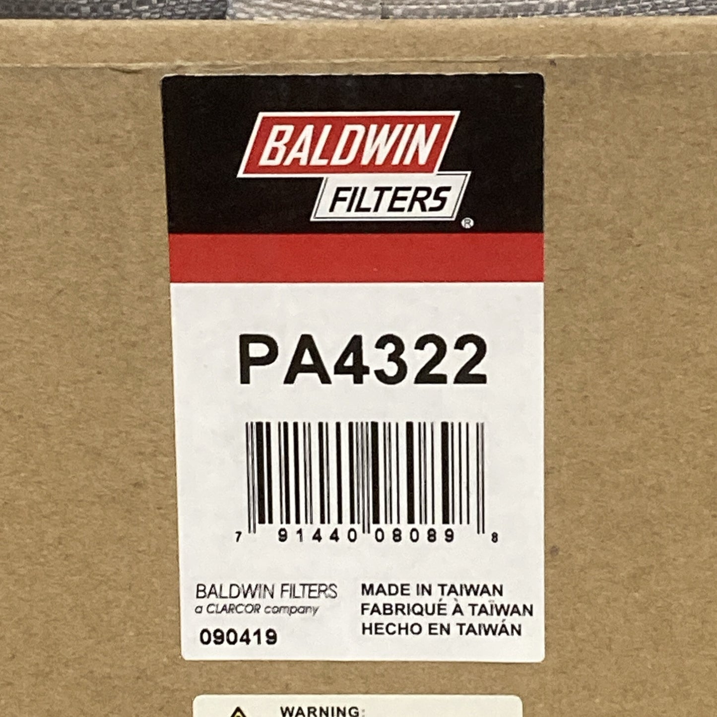 NEW GENUINE BALDWIN PA4322 Engine Air Panel Elements