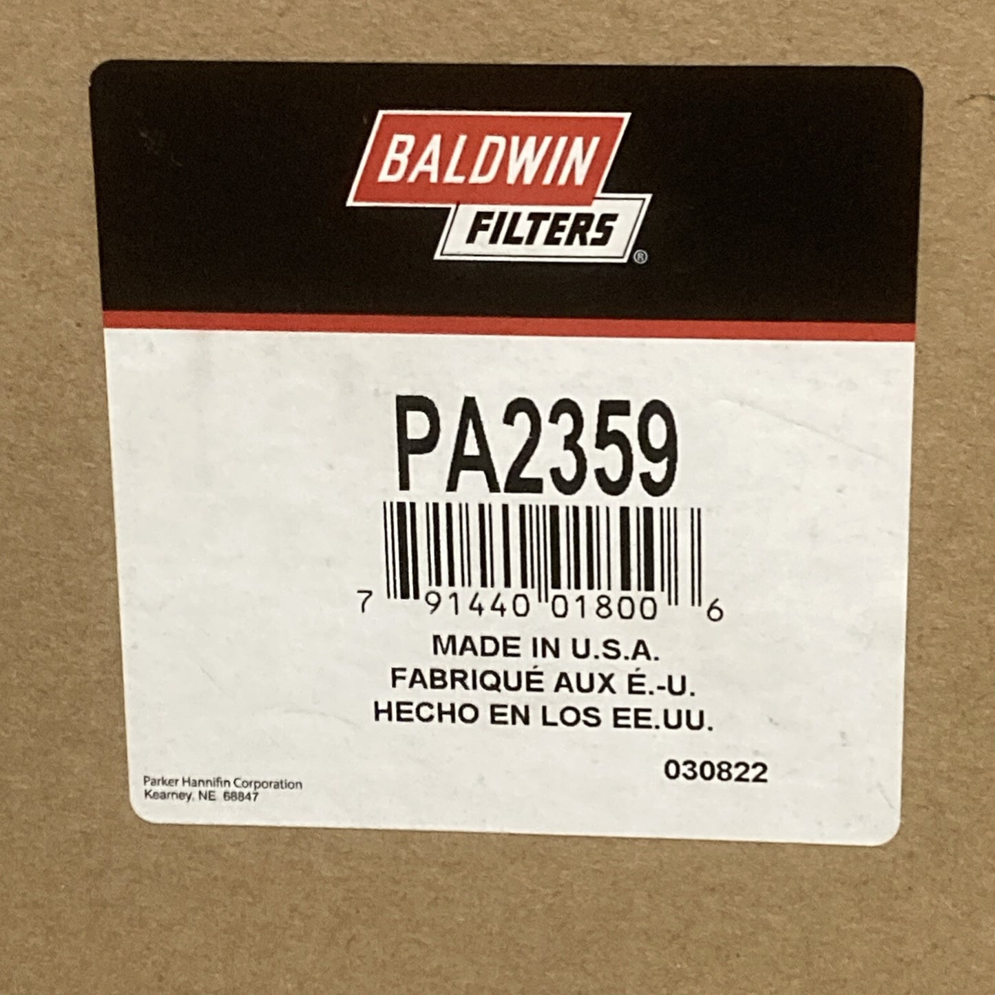 NEW GENUINE BALDWIN PA2359 Axial Seal Air Filter Element