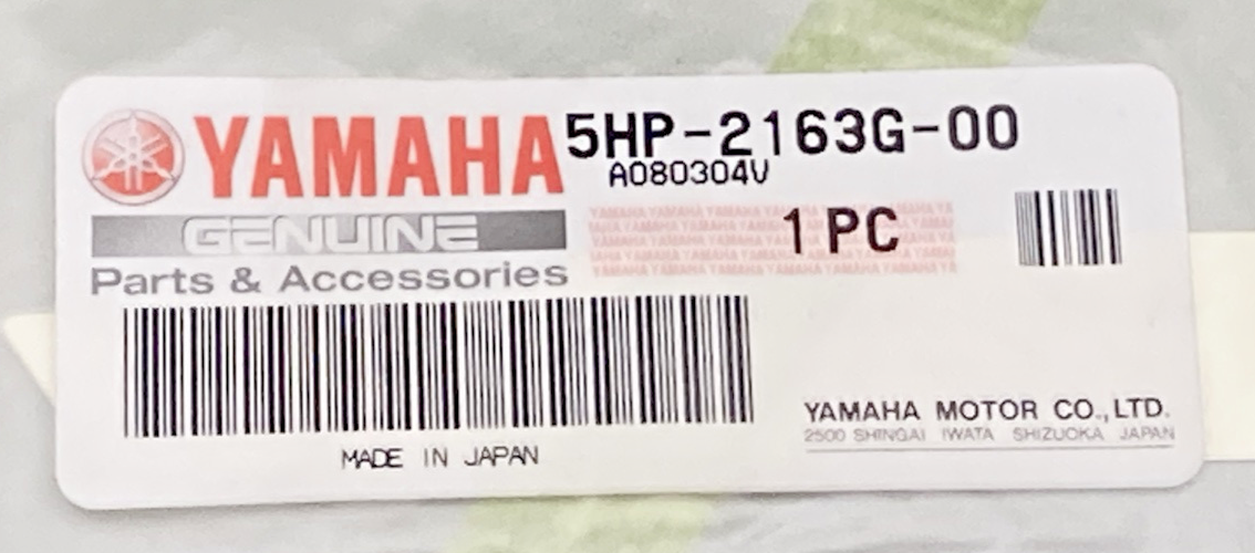 NEW GENUINE YAMAHA 5HP-2163G-00 Emblem 1