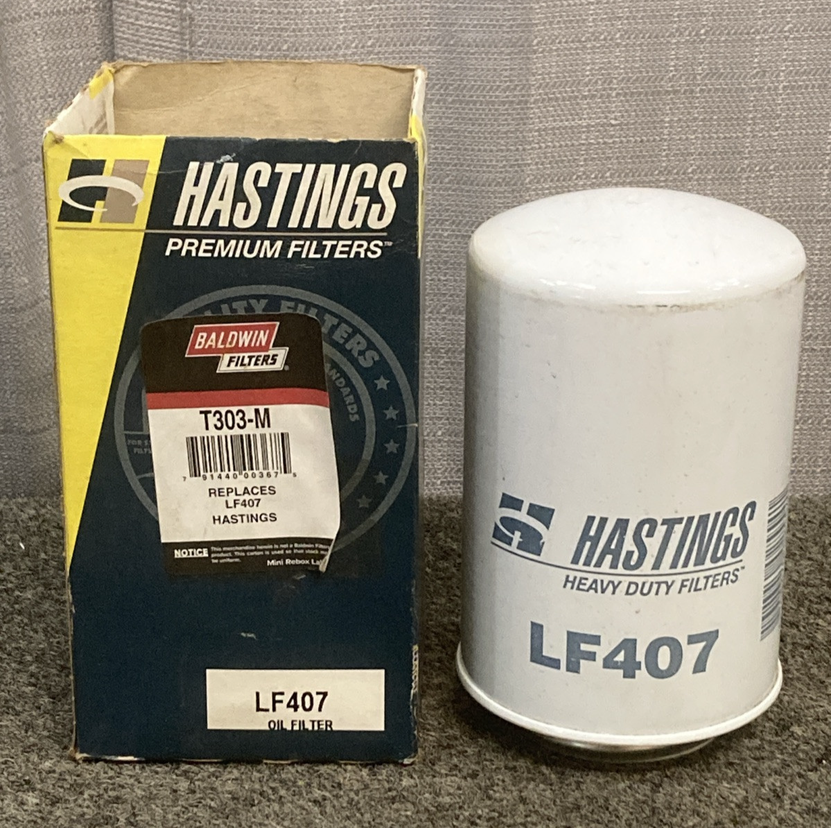 NEW GENUINE HASTINGS LF407 OIL FILTER/BALDWIN