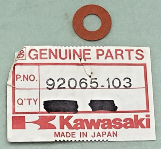 QTY 2 NEW GENUINE KAWASAKI 92065-103 Gasket, Tachometer Gear
