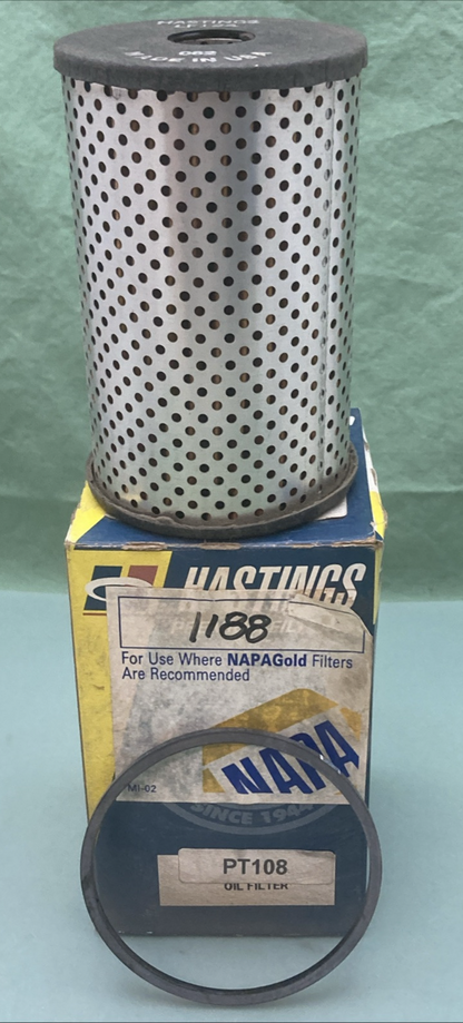 NEW GENUINE HASTINGS LF124 LUBE FILTER, CARTRIDGE