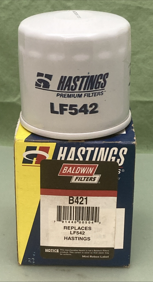 NEW GENUINE HASTINGS LF542 Spin-on Lube Filter/BALDWIN