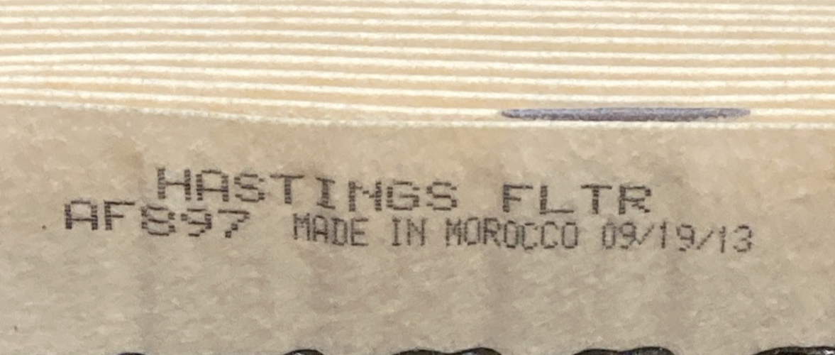 NEW GENUINE HASTINGS AF897 Engine Air Panel Element/BALDWIN