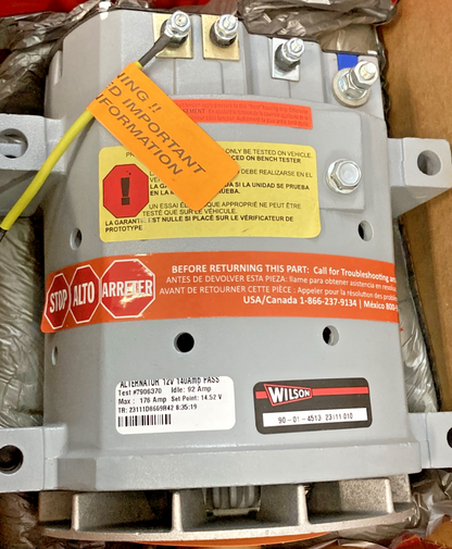 NEW GENUINE WILSON 90-01-4513 HD ROTATING ELECT 35SI SERIES ALTERNATOR