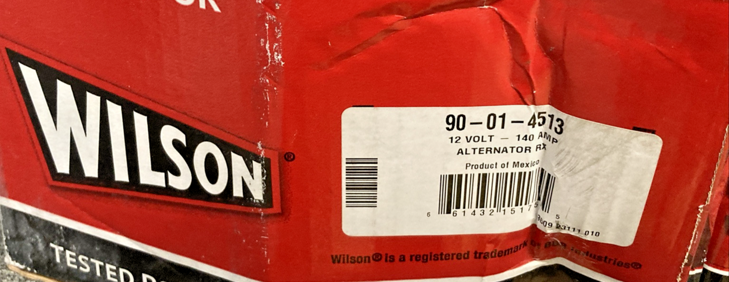 NEW GENUINE WILSON 90-01-4513 HD ROTATING ELECT 35SI SERIES ALTERNATOR