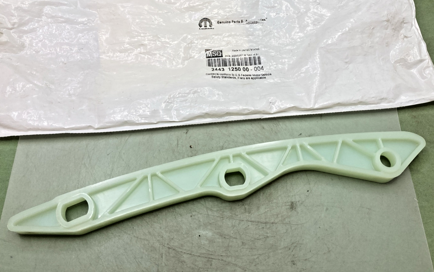 QTY 2 NEW GENUINE MOPAR 2443125000 TIMING CHAIN GUIDE