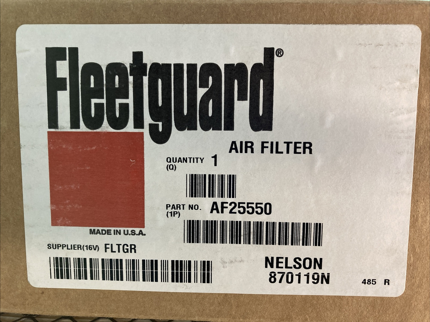 NEW GENUINE FLEETGUARD A25550 AIR FILTER