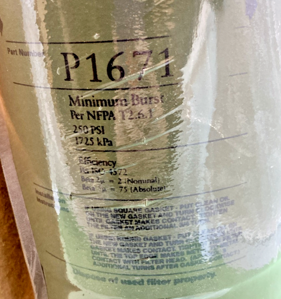 NEW GENUINE DONALDSON P167169 HYDRAULIC FILTER