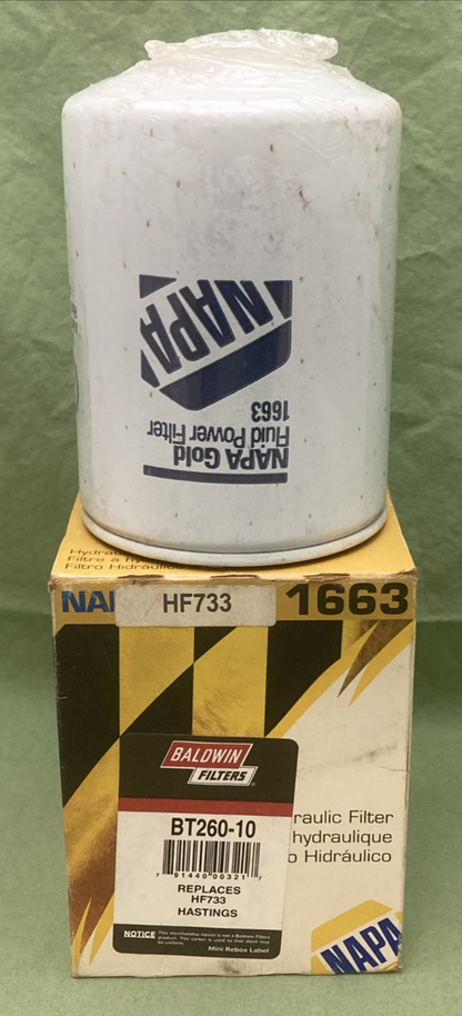 NEW GENUINE NAPA 1663 HYDRAULIC FILTER