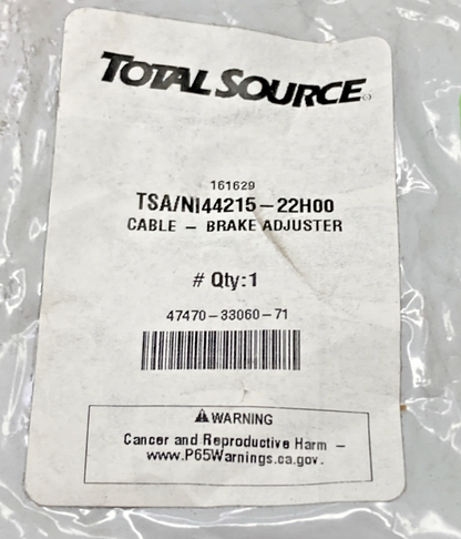NEW GENUINE TOTAL SOURCE NI44215-22H00 BRAKE ADJUSTER CABLE