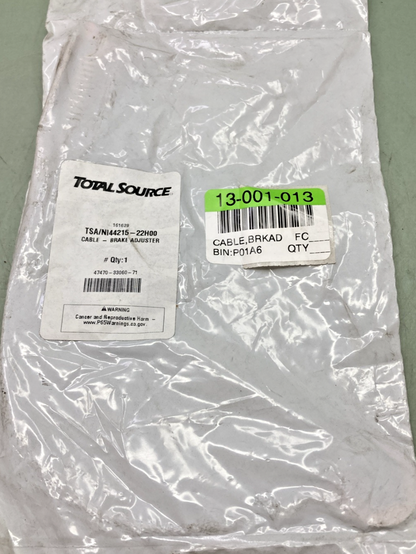 NEW GENUINE TOTAL SOURCE NI44215-22H00 BRAKE ADJUSTER CABLE